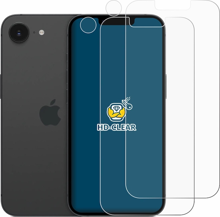 Produktbild BROTECT Schutzfolie Displayschutz Displayschutzfolie Folie Klar Transparent (2 Stück, Apple iPhone 16e)