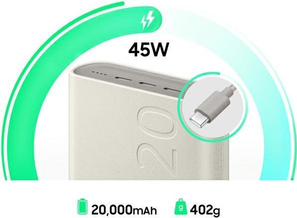 Immagine prodotto Samsung PD Super Fast (20000 mAh, 45 W, 74 Wh)