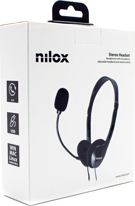Actual product image Nilox HEADPHONES USB NXAU00002 (ANC, Cable)