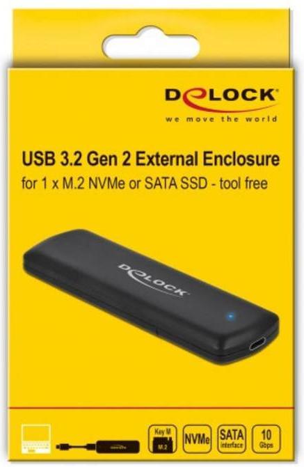 Produktbild Delock M.2 NVMe PCIe-Schacht (M.2, M.2 2260, M.2 2242, M.2 2230)