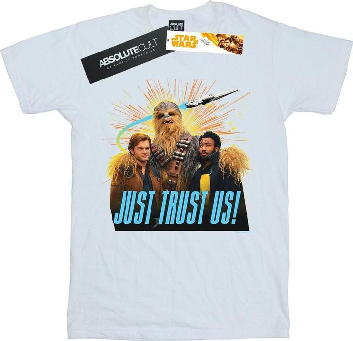 Actual product image Star Wars Mens Solo Just Trust Us T-Shirt (XXL)