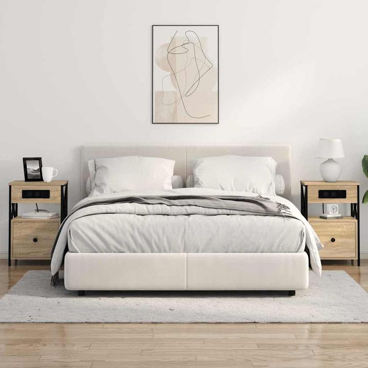 Actual product image vidaXL Bedside table (31 x 40 x 60 cm)