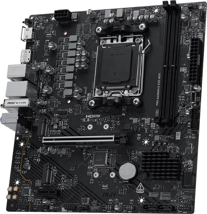 Actual product image MSI Pro A620AM-G EVO WIFI (AM5, AMD A620, mATX)
