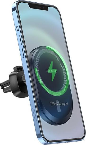 Immagine prodotto Borofone Supporto magnetico per auto con ricarica wireless