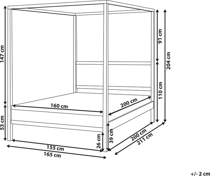 Produktbild Beliani Hauterives (160 x 200 cm)