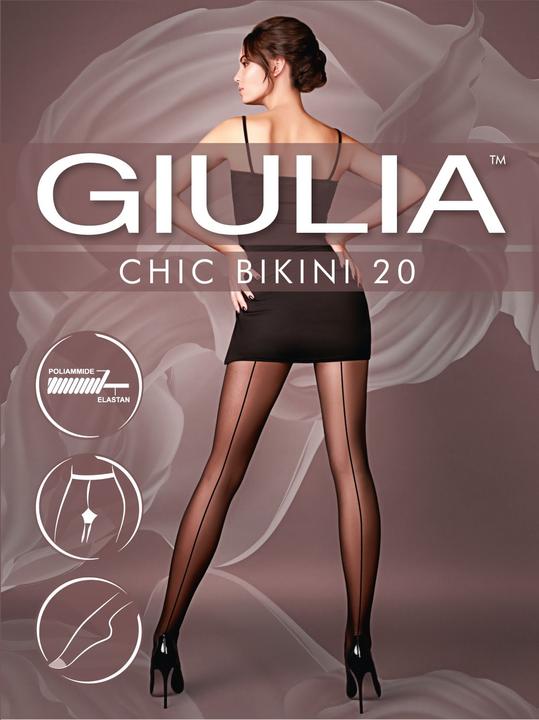 Produktbild Giulia Chic 20 bikini Nahtstrumpfhosen, Farbe daino, Grösse 40-42 (20 DEN, 40 - 42)