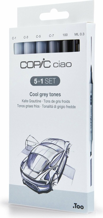 Produktbild Copic Grautöne (Grey, 3 mm, 6 x)