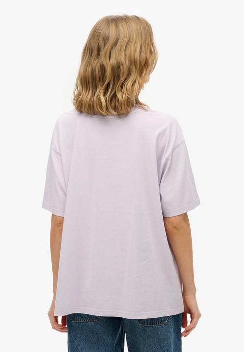 Produktbild Superdry Neonfarbenes T-Shirt in Übergrösse mit Regenbogen-Print (XS)