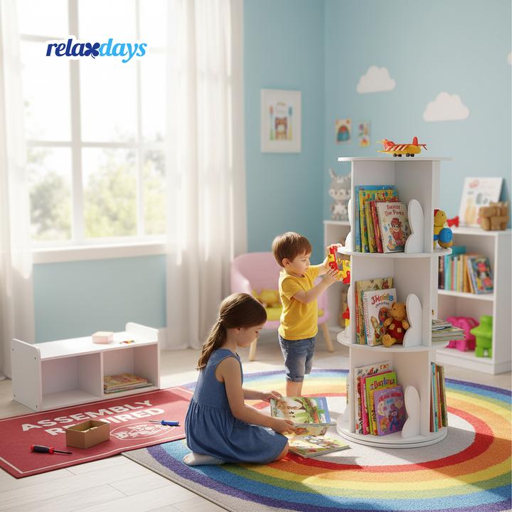 Immagine prodotto Relaxdays Kinderbücherregal (40 x 40 x 97 cm)
