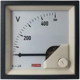 RS PRO Analoges Voltmeter AC Analog-Anzeige / 0,01, 68mm, 68mm, 66 (100 A)mm