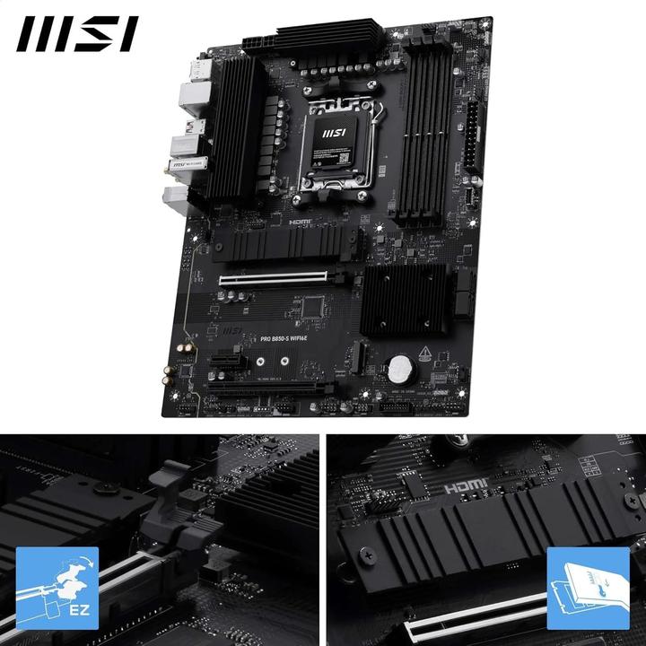 Actual product image MSI PRO B850-S WIFI6E (AM5, AMD B850, ATX)