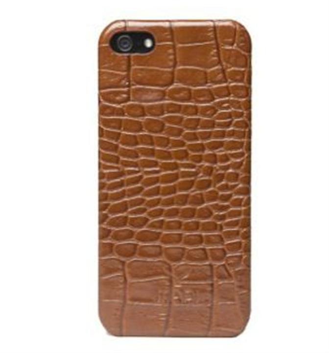 Produktbild Mapi SMYRNA LEATHER COVER für iPhone 5/5S/SE Croco Tan (Apple iPhone 5, Apple iPhone 5s, Apple iPhone SE)