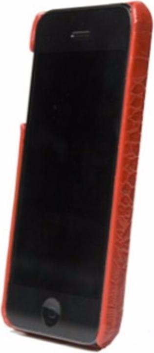 Produktbild Mapi SMYRNA LEATHER COVER für iPhone 5/5S/SE Croco Rot (Apple iPhone 5, Apple iPhone 5s, Apple iPhone SE)