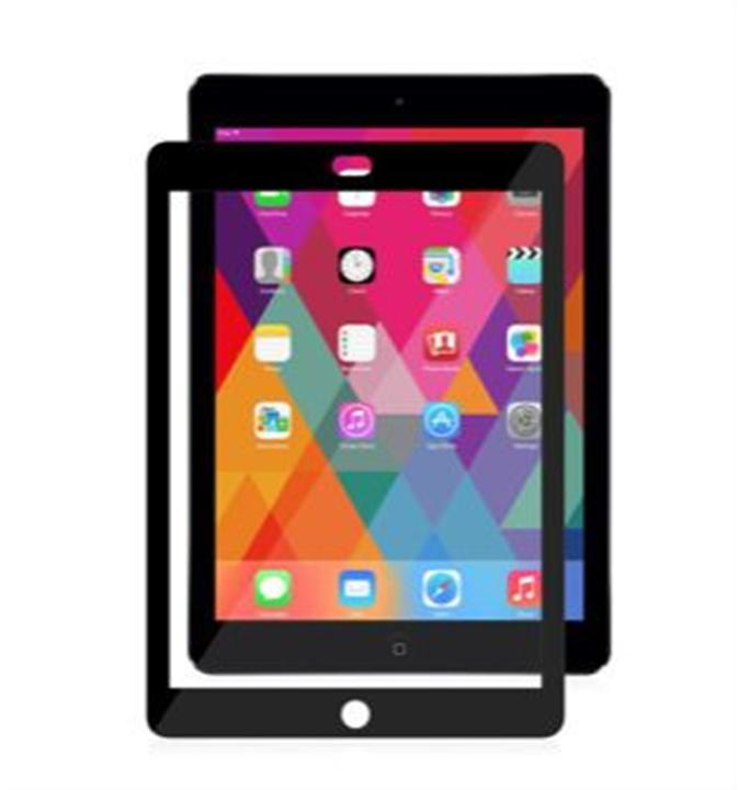 Actual product image Moshi iVisor XT Protective Film for iPad Air/ iPad 9.7" Black Frame (1 Piece, iPad Air)