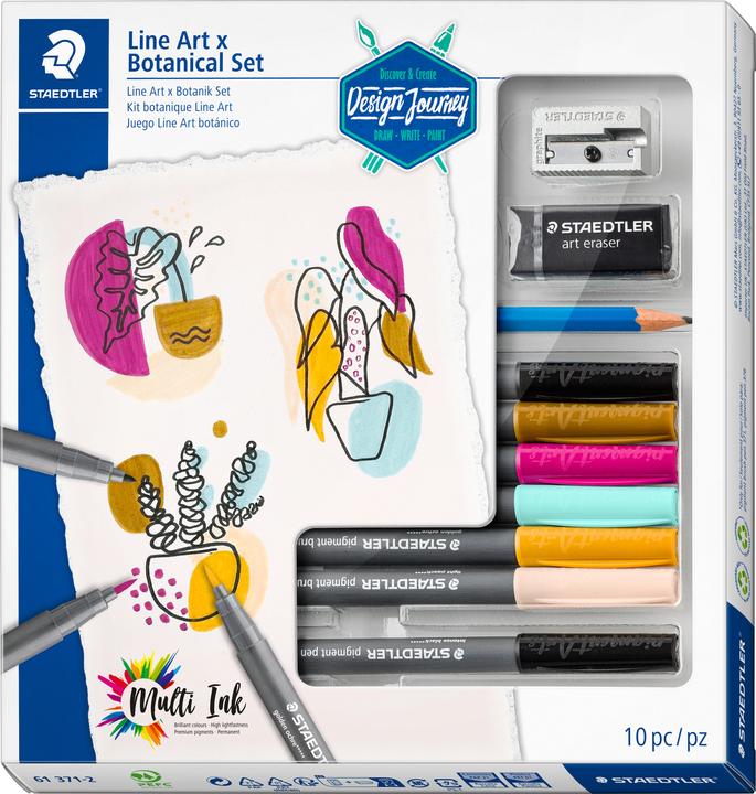 Actual product image Staedtler Brush Lettering Set pigment brush 371 (10x)