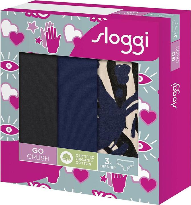 Produktbild Sloggi 3er Pack GO Crush Hipster (XS, 3er Pack)