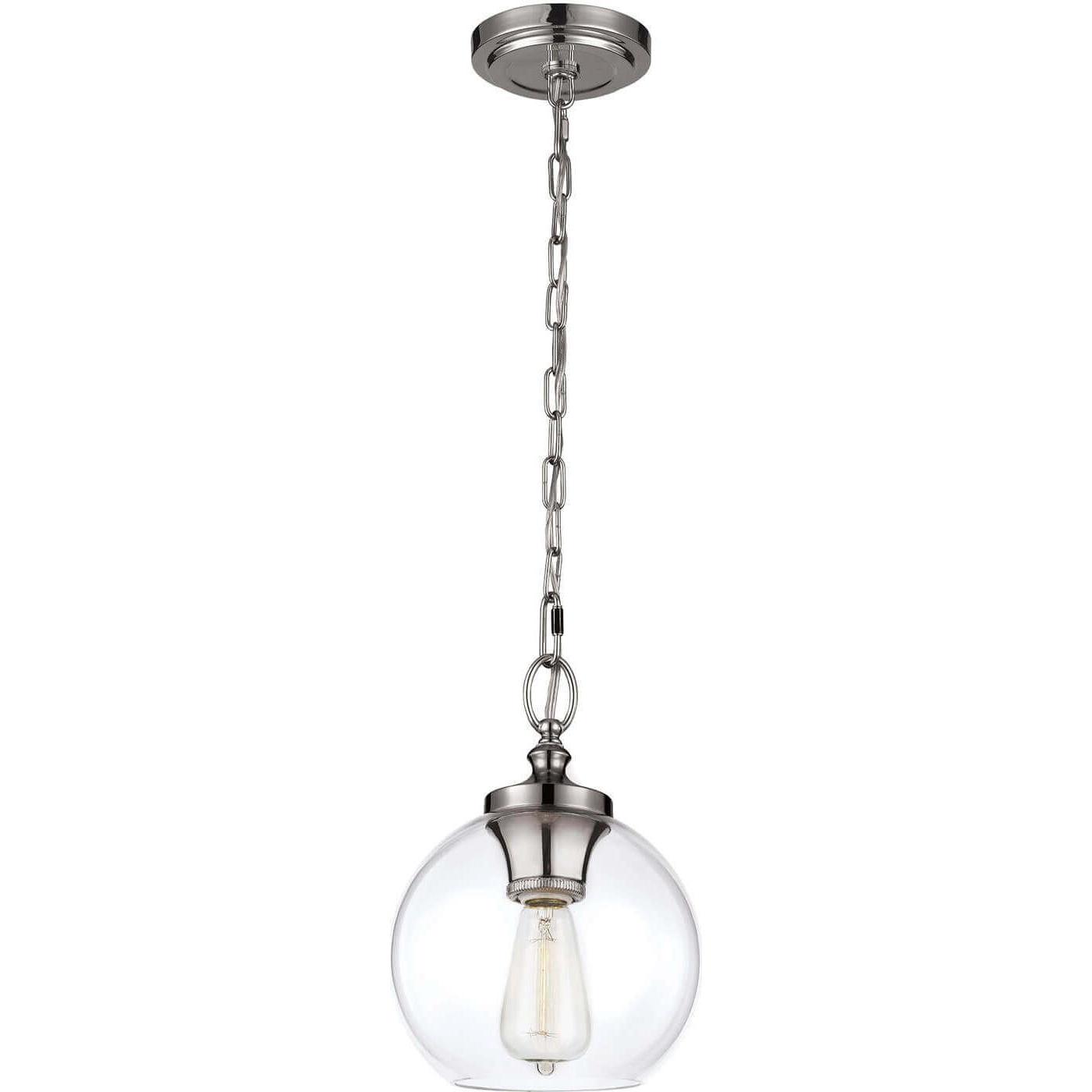 Elstead Lighting, Pendelleuchte, Tabby Hängeleuchte E27 Poliertes Nickel (E27)