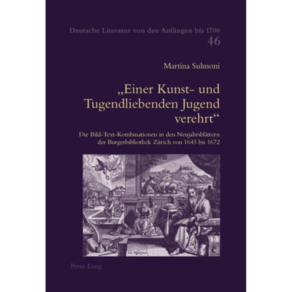 'Einer Kunst- und Tugendliebenden Jugend verehrt', Fachbücher von Martina Sulmoni-Riatsch