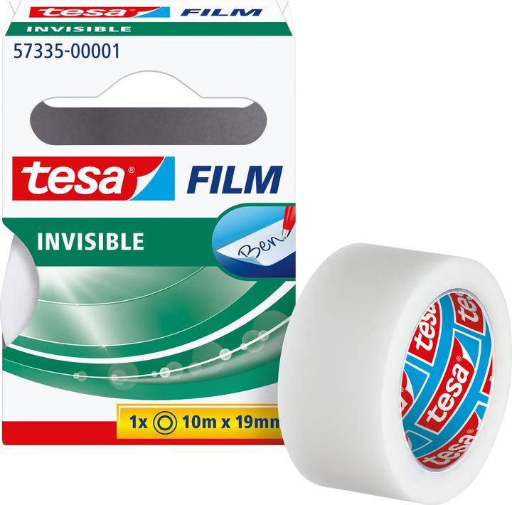 tesa 1x tesafilm INVISIBLE, matt-unsichtbar, alterungsbeständig und reissfest (19 mm)