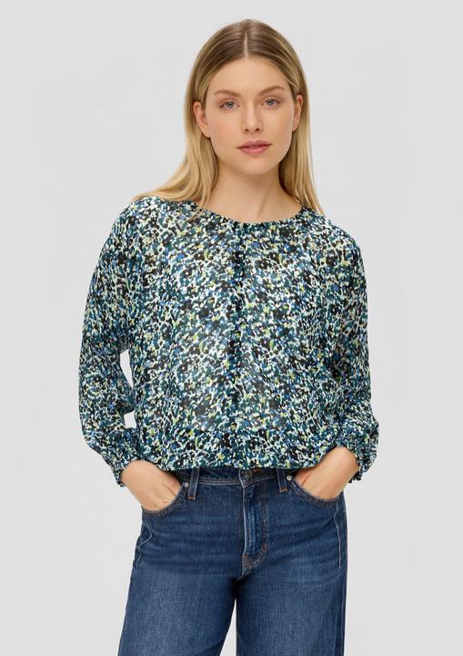 Image du produit S.Oliver Bluse Langarmbluse mit All-over-Print (46)