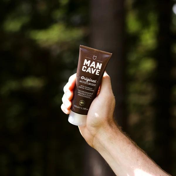 Actual product image ManCave Natural Caffeine Moisturiser with UV Absorbers 100ml for Men - Vegan Friendly (100 ml, Day cream)