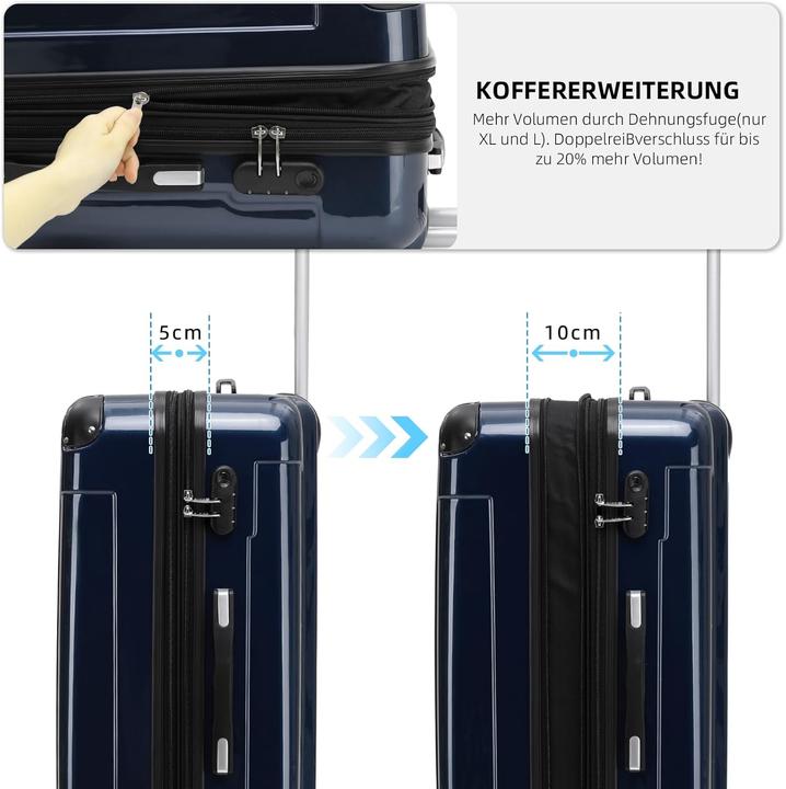 Actual product image Beibye Hartschalen-Reisekoffer (110 l)