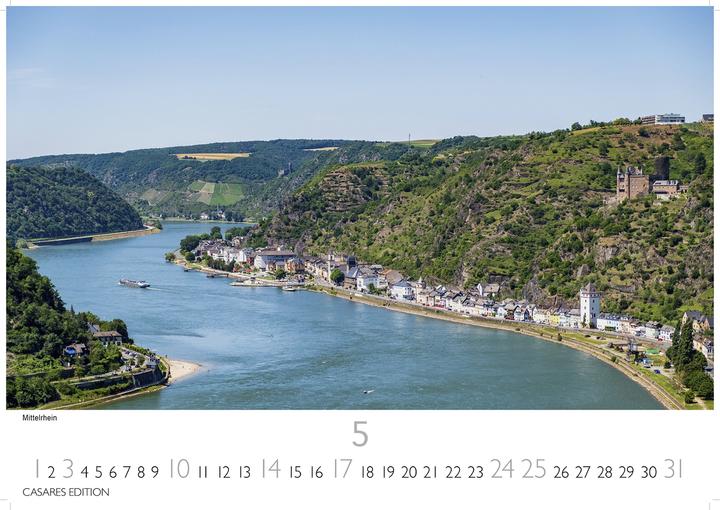 Image du produit Der Rhein 2026 L 35x50cm (35 x 50 cm, Allemand)