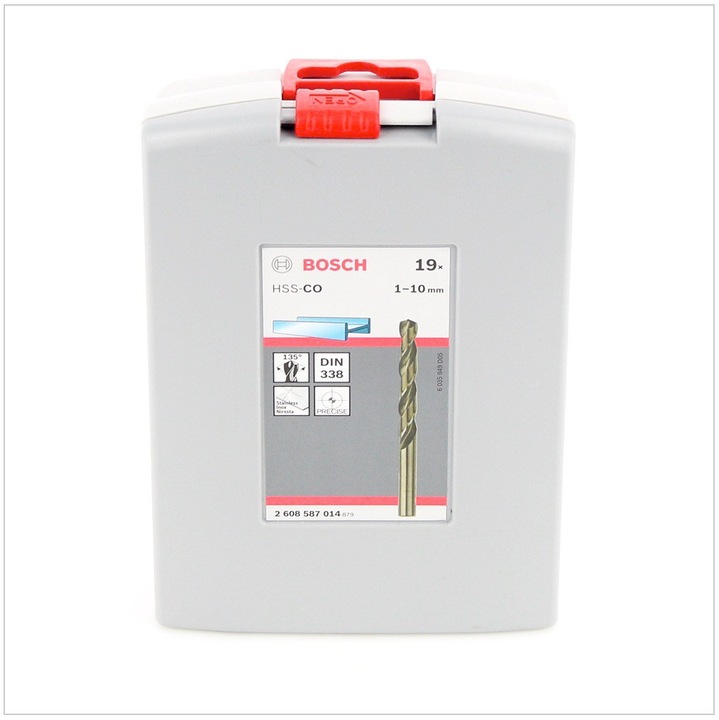 Image du produit Bosch Professional Zubehör Jeu de forets hélicoïdaux PRO Stainless Steel HSS-Co, 19 pièces (1 mm, 1,5 mm, 2 mm, 2,5 mm, 3 mm, 3,5 mm, 4 mm, 4,5 mm, 5 mm, 5,5 mm, 6 mm, 6,5 mm, 7 mm, 7,5 mm, 8 mm, 8,5 mm, 9 mm, 9,5 mm, 10 mm)