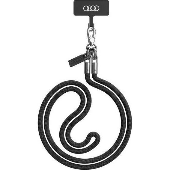 Audi uniwersalna smycz do telefonu 120cm 8mm crossbody czarny/nero AU-CBL8-R8/D1-BK, Accessori per cellulare, Nero