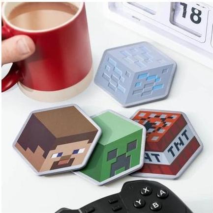 Produktbild NoName Minecraft Metal Coasters (4x)