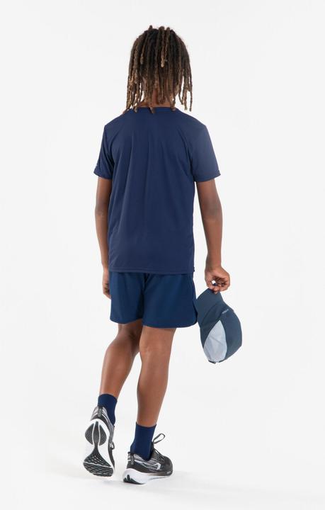 Produktbild Kiprun Laufshirt kurzarm Kinder atmungsaktiv - 500 Dry+ marineblau/grau (146)