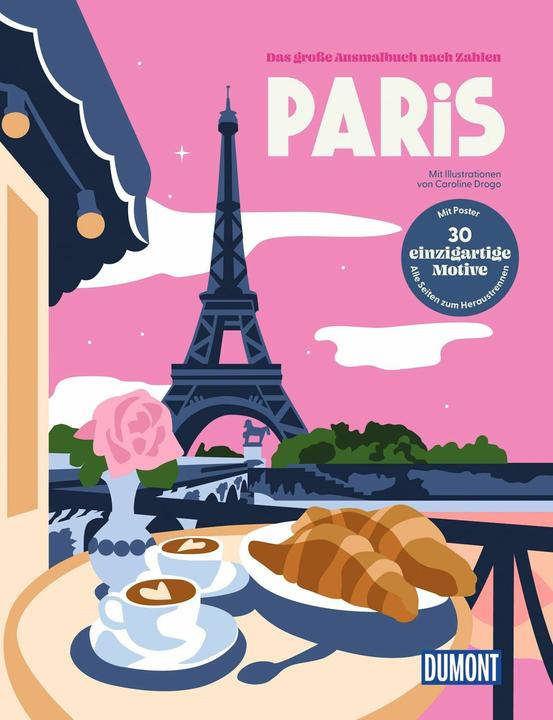 Produktbild Paris-DasgrosseAusmalbuchnachZahlen (Deutsch, Caroline Drogo, 2026)