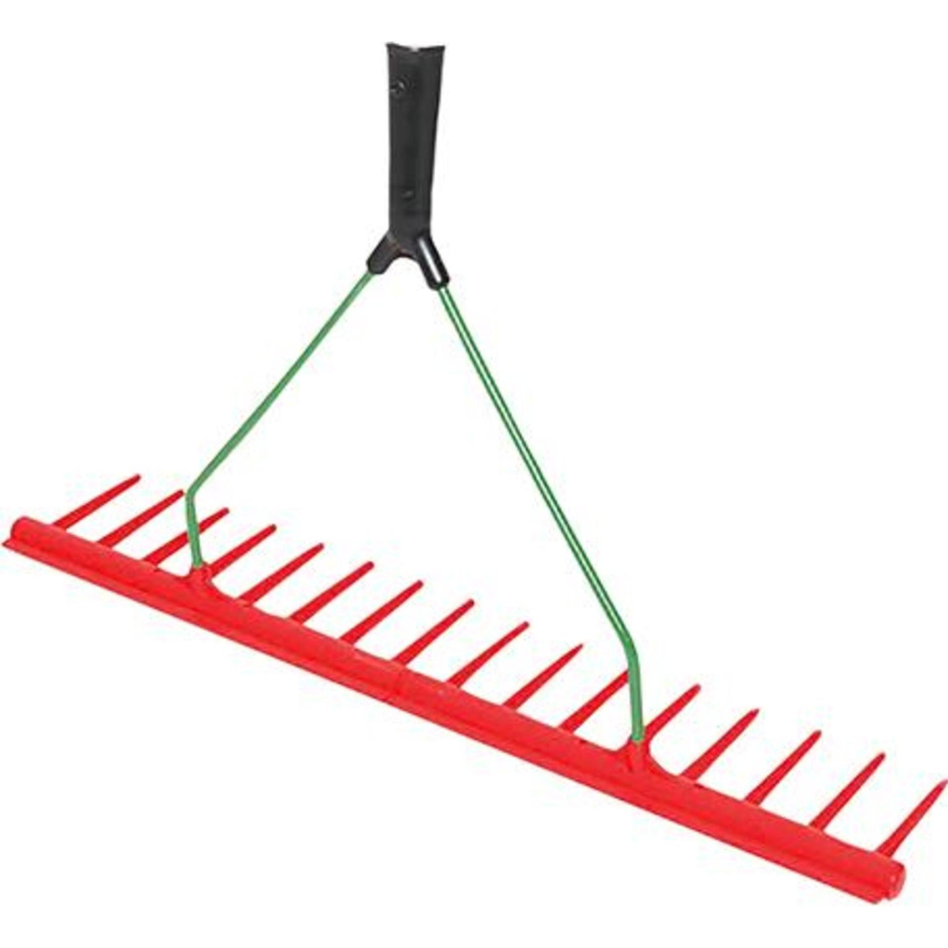 Idealspaten Kunststoffrechen einseitig mit Kante zum Einebnen konische Dülle ohne Stiel (66440140)