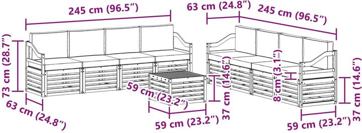 Immagine prodotto vidaXL Outdoor-Sofa