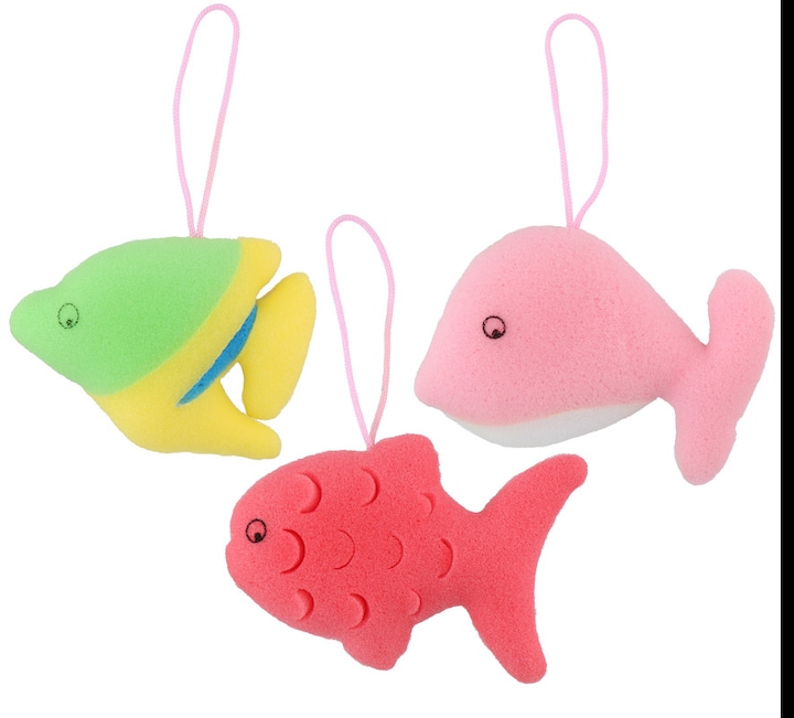 Actual product image Edco Bath Sponge Fish 3as