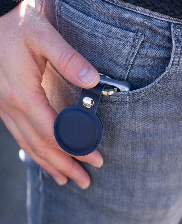 Produktbild Esmée 5er Set Case / Hüllen für AirTags aus Kunstleder, in Schwarz, Gelb, Blau, Grün und Braun