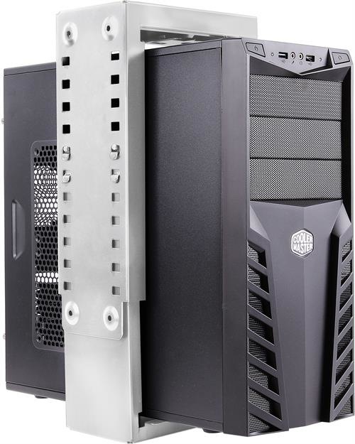Produktbild Deltaco SH-40, CPU-Halterung für Wandmontage, 25 kg, Silber, Senkrecht, 80 - 200 mm, 53 cm