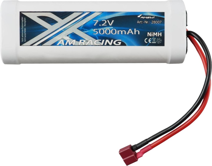 Amewi RC Battery NiMH 5000 mAh 7.2 V Stickpack (7.20 V, 5000 mAh)