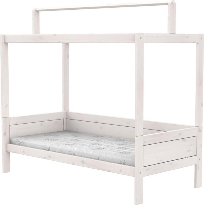 Produktbild Lifetime Kidsrooms Himmelbett mit Dachkonstruktion fuer Stoffdach und Premium Rollboden (90 x 200 cm)