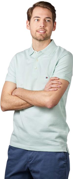 Produktbild Tommy Hilfiger Polo Shirt Mouline Slim Minty Essence/Ivory (48, S)