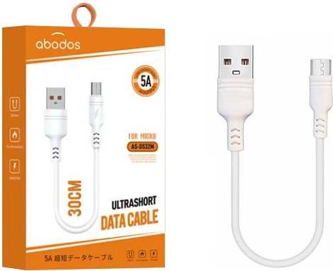 Immagine prodotto Abados Usb-Kabel Micro USB Weiss 30cm 5a Box (0.30 m)