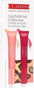 Produktbild Clarins Lip Perfector Duo 01 Rose Shimmer And 08 Plum Shimmer - 12ml Each (01 Rose Shimmer, 08 Plum Shimmer)