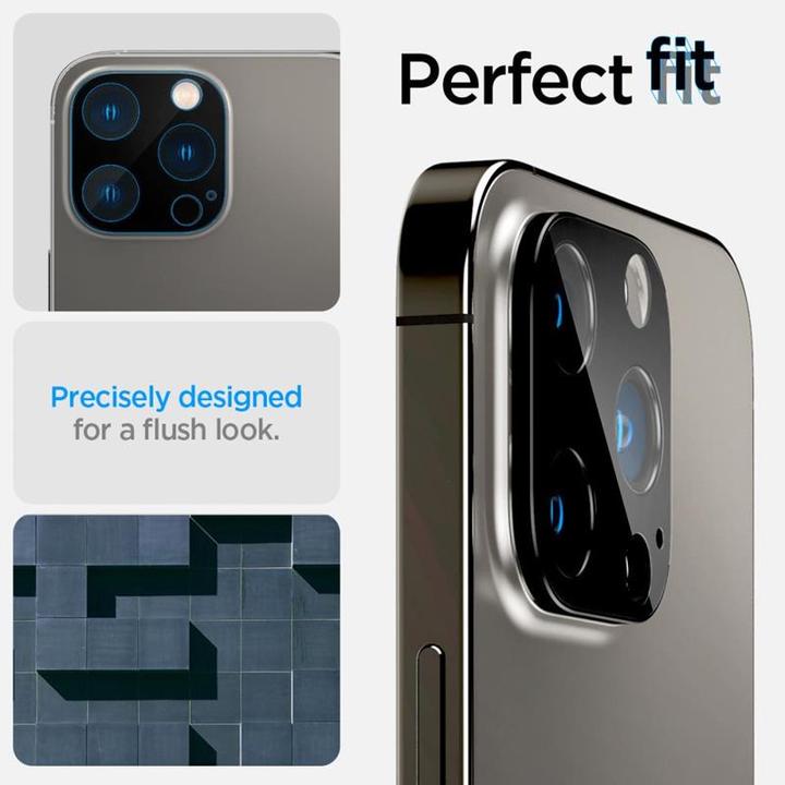 Produktbild Spigen Optik.Tr Camera iPhone 14 Pro/14 Pro Max Lens 2szt./2pcs czarny/black AGL05273 (2 Stk., Apple iPhone 11 Pro)