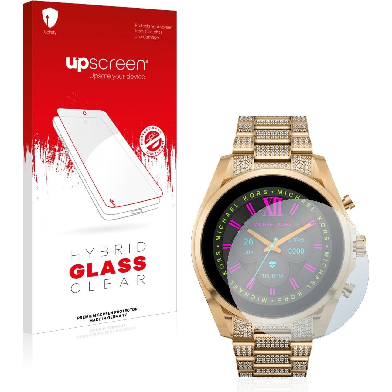 upscreen Scratch Shield Panzerglasfolie, Smartwatch Schutzfolie, Transparent