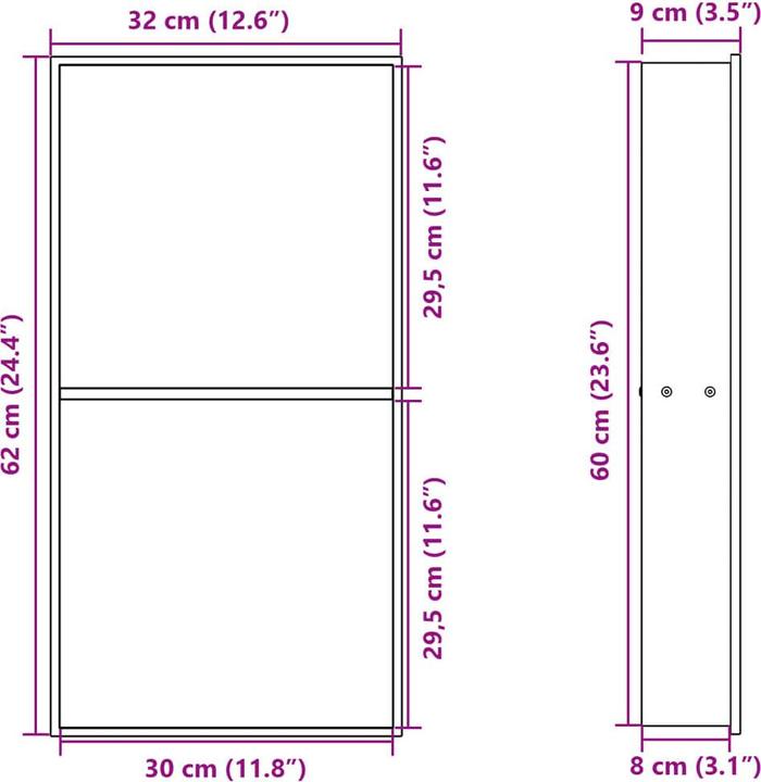 Actual product image vidaXL Leora (620 mm)