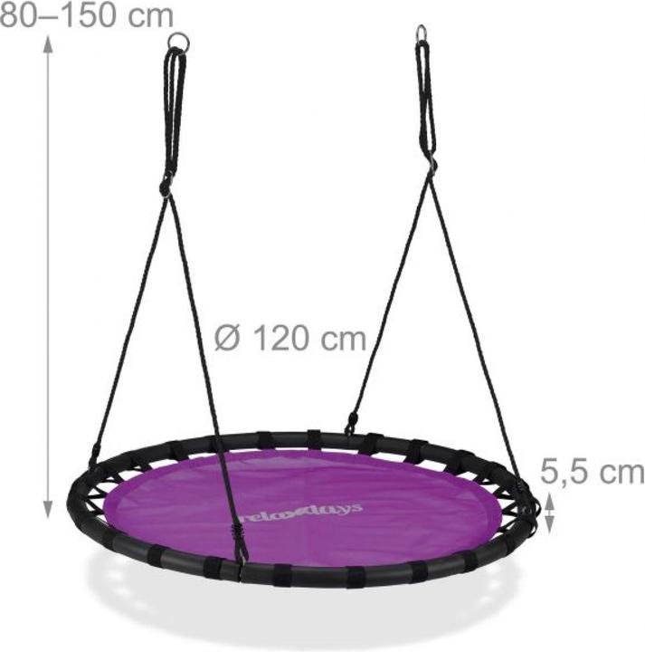 Actual product image Relaxdays 120 cm Nest Swing