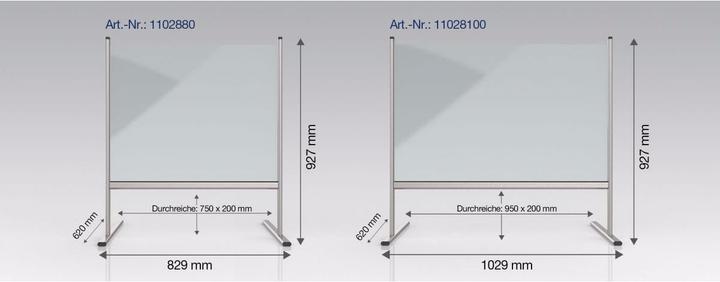 Produktbild Magnetoplan Hygienewand (62 cm, 8.29 cm)