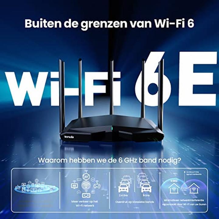 Actual product image Tenda RX27 PRO Router WiFi 6e AXE5700