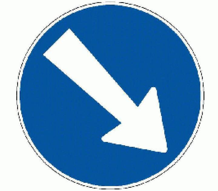 Actual product image BRW Keep right sign 2.34