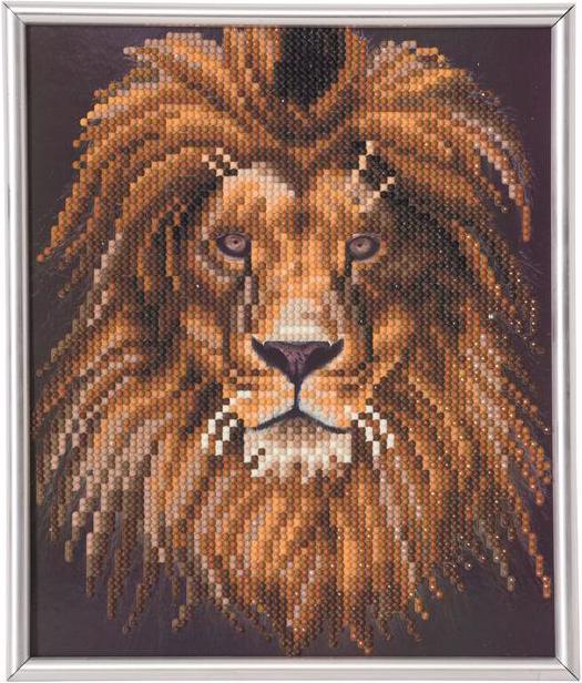 Actual product image Craft Buddy Lion, 21x25cm Picture Frame Crystal Art